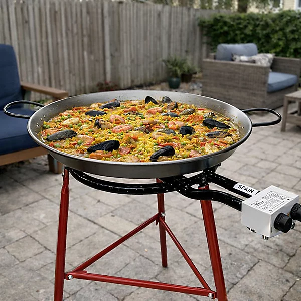 Large paella cooking set available to hire